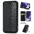 thumbnail image 1 of Compatible for Motorola G Stylus 5G (2024) Wallet Case, Embossed Pattern PU Leather Magnetic Suction Flip Cover with Credit Card Holder Kickstand Anti-Scratch Shockproof Case, Black, 1 of 9