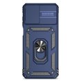 thumbnail image 1 of Compatible WIth Motorola Moto G (2025) Phone Case,Magnetic Rotatable Ring Holder Kickstand,With Sliding Camera Cover,Heavy Duty Shockproof Anti-fall Rugged Phone Case Cover,Blue, 1 of 9