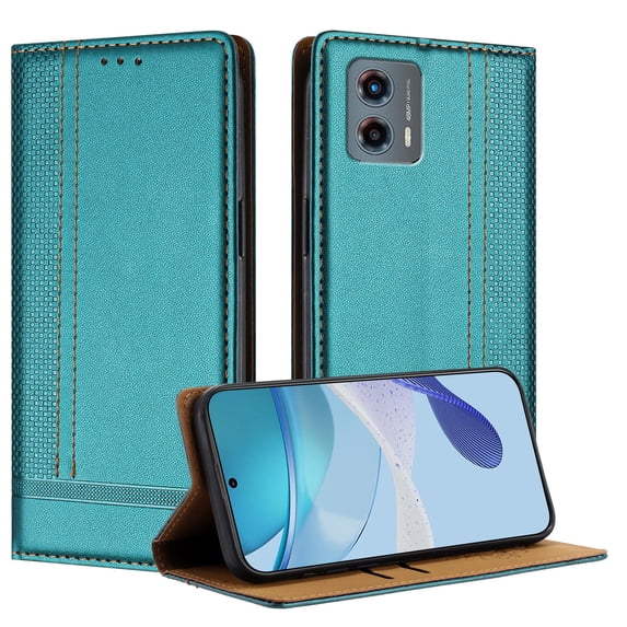 Compatible for Motorola Moto G (2025) Wallet Case, PU Leather Folio Flip Protective Case with Credit Card Holder, Kickstand, Shockproof Cover Women Men for Motorola Moto G (2025), Green