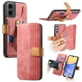 thumbnail image 1 of Compatible with Motorola Moto G 5G (2024) Wallet Case with RFID Blocking Card Holder,With Wrist Strap Kickstand, PU Leather Flip Case with Magnetic Closure, Shockproof Interior Protective Cover,Pink, 1 of 15