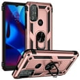 thumbnail image 1 of Compatible with Motorola Moto G Play (2023) Case Built-in 360 Ring Holder Kickstand, Extreme Protection Military Armor Magnetic Car Dual Layer Protective Heavy Duty Phone Cover,Rosegold, 1 of 7
