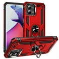 thumbnail image 1 of Compatible with Motorola Moto G Play 4G 2024 Case Built-in 360 Ring Holder Kickstand, Extreme Protection Military Armor Magnetic Car Dual Layer Protective Heavy Duty Phone Cover,Red, 1 of 6