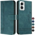 thumbnail image 1 of Compatible with Motorola Moto G Play 4G 2024 Case Flip Wallet case with Card Holder Kickstand Magnetic Premium PU Leather Flip Shockproof Protective Case for Moto G Play 4G 2024 Green HX, 1 of 14