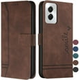 thumbnail image 1 of Compatible with Motorola Moto G Power 5G 2024 Case Flip Wallet case with Card Holder Kickstand Magnetic Premium PU Leather Flip Shockproof Protective Case for Moto G Power 5G 2024 Brown HX, 1 of 16
