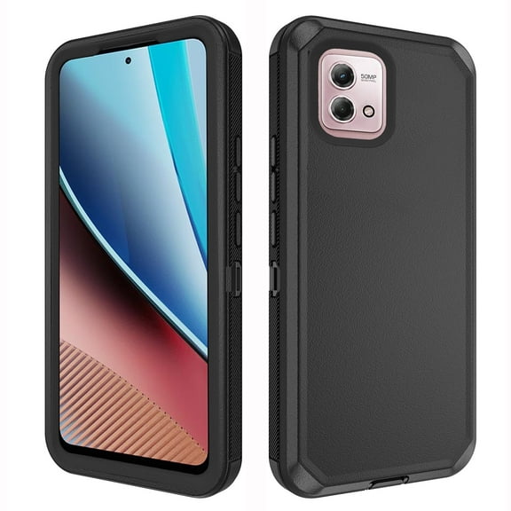 Compatible with Motorola Moto G Stylus 4G 2023 Phone Case Hybrid Rugged Shockproof Hard Protective Drop Proof Full Body Heavy Duty Mobile Cell Cover for GStylus XT2317-1 XT2317-2 Women Men Black