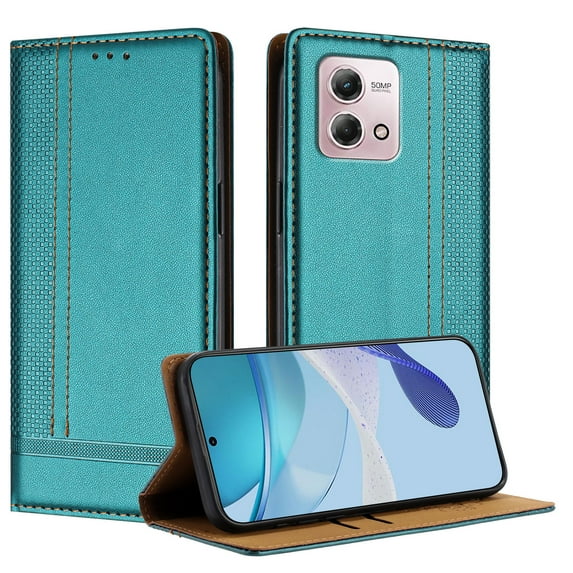 Compatible for Motorola Moto G Stylus 4G 2023 Wallet Case, PU Leather Folio Flip Protective Case with Credit Card Holder, Kickstand, Shockproof Cover for Motorola Moto G Stylus 4G 2023, Green