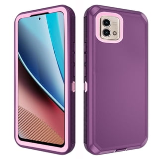 Compatible with Motorola Moto G Stylus 5G 2023 Phone Case Hybrid Rugged Shockproof Hard Protective Drop Proof Full Body Heavy Duty Mobile Cell Cover for GStylus G5 XT2317DL XT2315-5 Women Men Purple