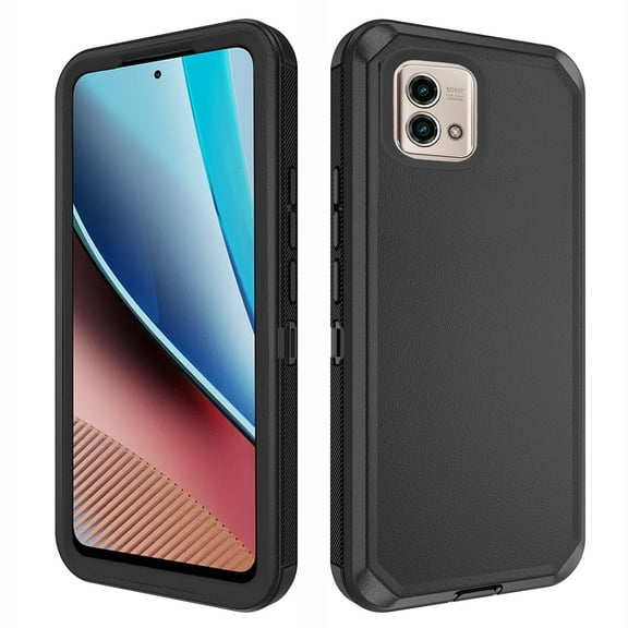 Compatible with Motorola Moto G Stylus 5G 2023 Phone Case Hybrid Rugged Shockproof Hard Protective Drop Proof Full Body Heavy Duty Mobile Cell Cover for GStylus G5 XT2317DL XT2315-5 Women Men Black
