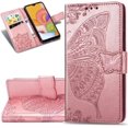 thumbnail image 1 of Compatible with Motorola Moto G Stylus 5G Wallet Case Leather with Card Holder and Stand for Women Flip Case Embossed Butterfly Shockproof Case for Moto G Stylus 5G SD Butterfly Rose Glod, 1 of 14