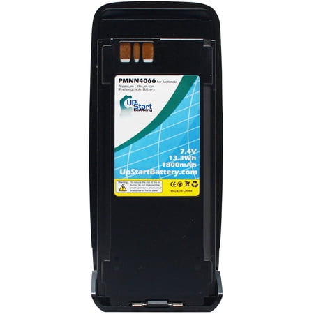 Compatible Motorola MotoTRBO XPR6500 Battery Compatible with Clip - For Motorola PMNN4065, PMNN4066, PMNN4066A Two-Way Radio Battery (1800mAh, 7.4V, Lithium-Ion)