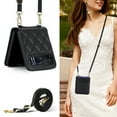 thumbnail image 1 of Compatible for Motorola Razr 40 Case with Card Slots, Shockproof Luxury PU Leather Crossbody Short Lanyard Cover Protective Strap Phone Case for Motorola Razr 40 Wallet Case, Black, 1 of 6