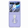 thumbnail image 1 of Compatible with Motorola Razr 60 Ultra Phone Case,Built-in Screen Protector,With Rotatable Contractile Ring Kickstand,Frosted Shockproof Anti-Scratch Ultra Slim Rugged Phone Case,Purple, 1 of 11