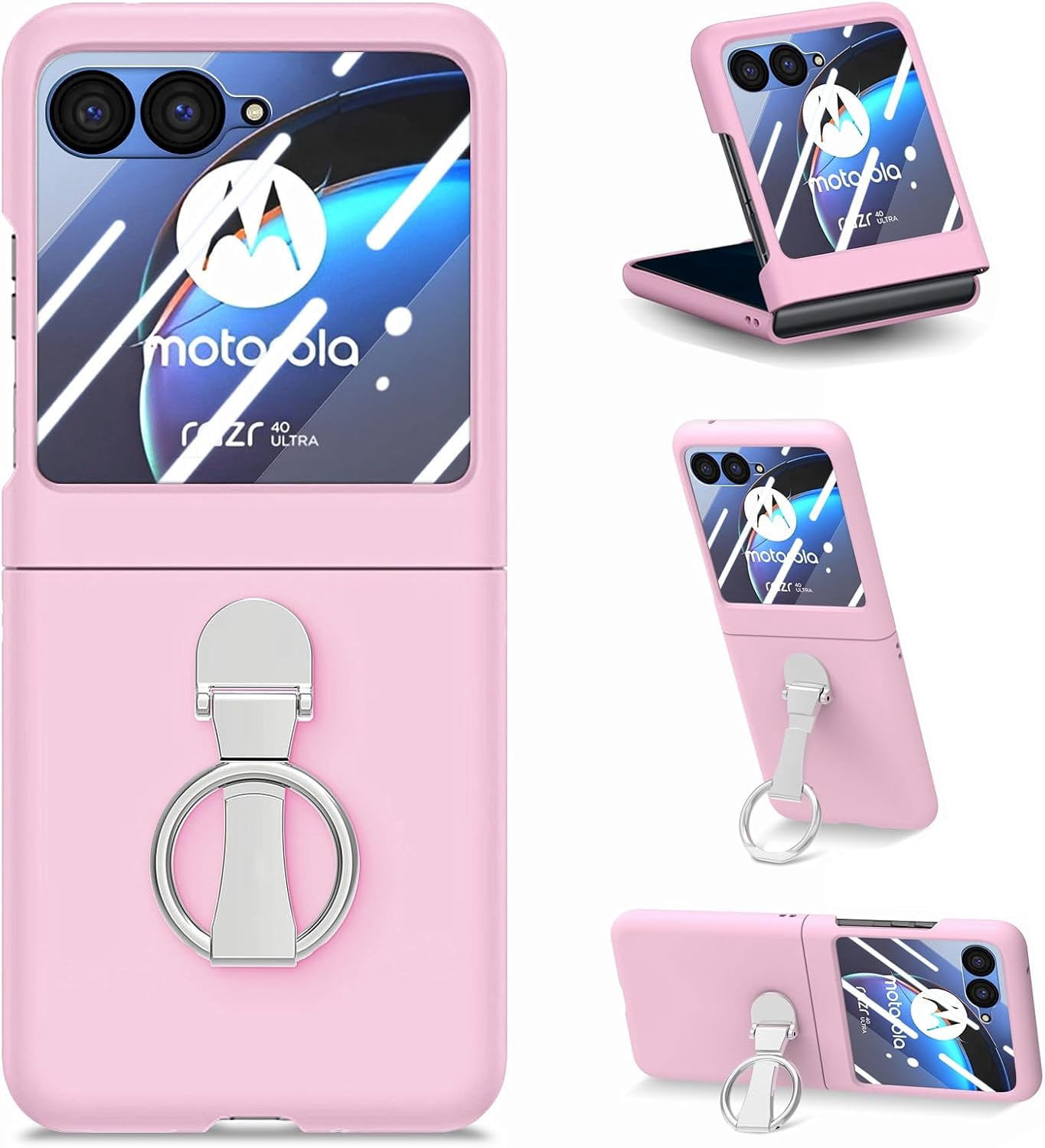 Compatible with Motorola Razr Plus 2023 Razr+ Case and Tempered Glass ...