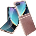 thumbnail image 1 of Compatible Motorola Razr Plus Case 2023 with Screen Protector,Rose Gold Motorola Razr+ 2023 Case 5G,Bling Lightweight Protective Phone Case for Motorola Razr 40 Ultra Moto Razr Plus 2023 Case, 1 of 10