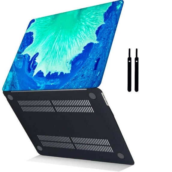 Compatible Newest MacBook Pro 15 inchs Case 2016-2019 Released Model A1990 A1707, Plastic Hard Shell Cover Cable Tie, Painting A 0279