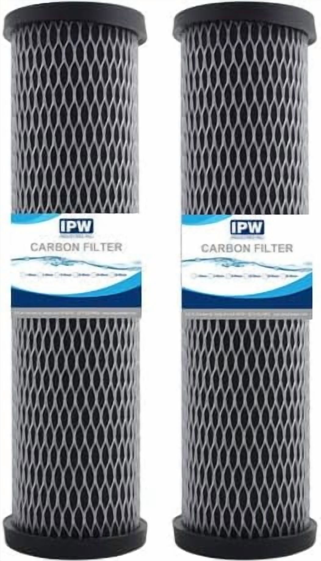 Compatible with Omnifilter T01-DS Omni TO1-DS Whole House Replacement Under Sink Water Filter Carbon Wrapped Cartridge (2-Pack) Taste & Odor TO1 DS T01 DS Series C (Twin Pack) Water Filter
