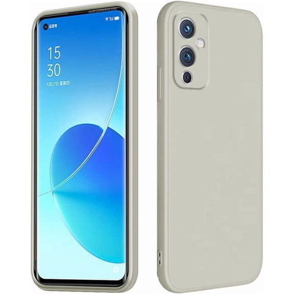 Compatible with OnePlus 9 Case Silicone Liquid Dark Green, Soft Smooth Touch for OnePlus 9 Phone Case Silicone Shockproof Thin Cover (OnePlus 9, White)