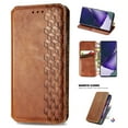 thumbnail image 1 of Compatible for OnePlus 9 Wallet Case, Embossed Pattern PU Leather Magnetic Suction Flip Cover with Credit Card Holder Kickstand Anti-Scratch Shockproof Case for OnePlus 9, Brown, 1 of 9
