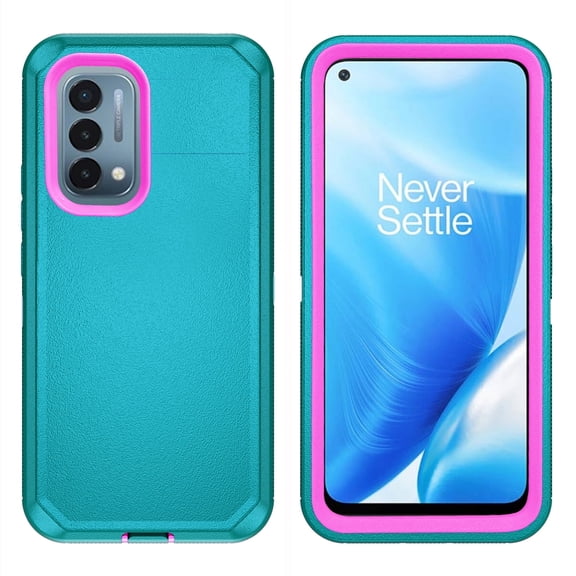 Compatible with OnePlus Nord N200 5G Phone Case Hybrid Rugged Shockproof Hard Protective Drop Proof Full Body Heavy Duty Mobile Cell Cover for One Plus N 200 G5 1 Plus 200N 1plus One+ Women Men Green