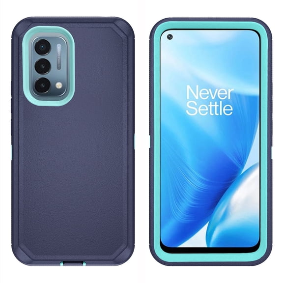 Compatible with OnePlus Nord N200 5G Phone Case Hybrid Rugged Shockproof Hard Protective Drop Proof Full Body Heavy Duty Mobile Cell Cover for One Plus N 200 G5 1 Plus 200N 1plus One+ Women Men Blue