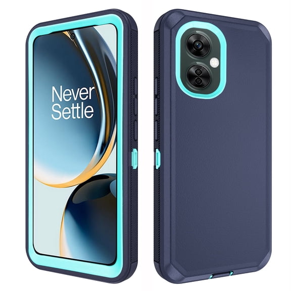 Compatible with OnePlus Nord N30 5G/CE 3 Lite Phone Case Hybrid Rugged Shockproof Hard Protective Drop Proof Full Body Heavy Duty Mobile Cell Cover for OPPO K11x/One Plus 1+ N 30/CE3 Women Men Blue