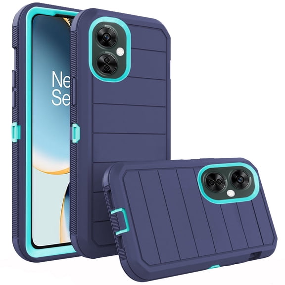 Compatible with OnePlus Nord N30 5G/CE 3 Lite Phone Case Hybrid Rugged Shockproof Hard Protective Drop Proof Full Body Heavy Duty Mobile Cell Cover for OPPO K11x/One Plus 1+ N 30/CE3 Women Men Blue