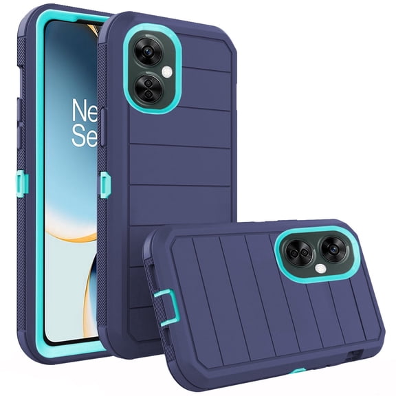 Compatible with OnePlus Nord N30 5G/CE 3 Lite Phone Case Hybrid Rugged Shockproof Hard Protective Drop Proof Full Body Heavy Duty Mobile Cell Cover for OPPO K11x/One Plus 1+ N 30/CE3 Women Men Blue