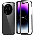 thumbnail image 1 of Compatible with Oppo Find X6 Pro Case with Built-in Privacy Glass Screen Protector, Ultra Slim Oppo Find X6 Pro Phone Case Clear for Women Men Shockproof Protective Cover (Black), 1 of 7