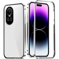 thumbnail image 1 of Compatible with Oppo Reno 10 Pro Case with Built-in Privacy Glass Screen Protector, Ultra Slim Oppo Reno 10 Pro Phone Case Clear for Women Men Shockproof Protective Cover (White), 1 of 14
