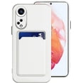 thumbnail image 1 of Compatible with Oppo Reno 8T 5G Case with Card Holder Shockproof Oppo Reno 8T 5G Phone Case for Women Men Soft Silicone TPU Bumper Protective Case (White), 1 of 12