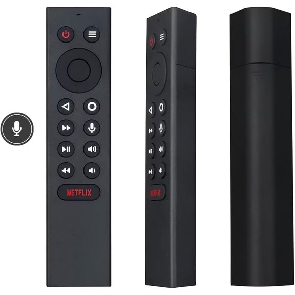 Compatible with The P3700 Voice Remote for Shield Android TV and Shield Android TV Pro 4K HDR Media Players; Features A Customizable Menu Button and IR Functionality