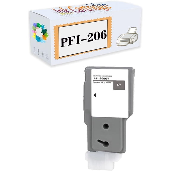 Compatible PFI-206 PFI206 300ML Ink Cartridges Replacement for Canon IPF6400 IPF6410 IPF6450 Printers