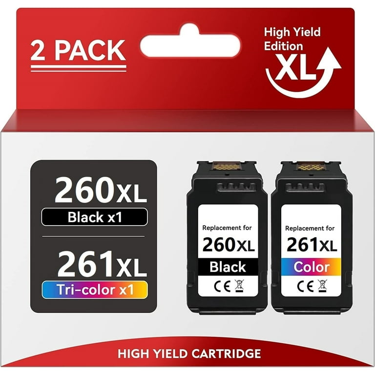 Canon PG-260XL & CL-261XL Ink Cartridge for PIXMA Printers TS5300