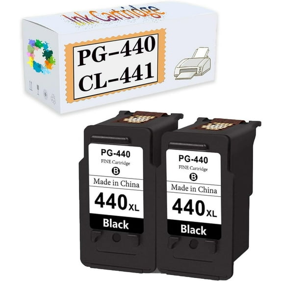 Compatible PG-440 CL-441 PG440 CL441 Ink Cartridges Replacement for Canon MX374 MX378 MX394 MX434 MG2140 MG2240 MG3140 MG2180 MG3180 Printers