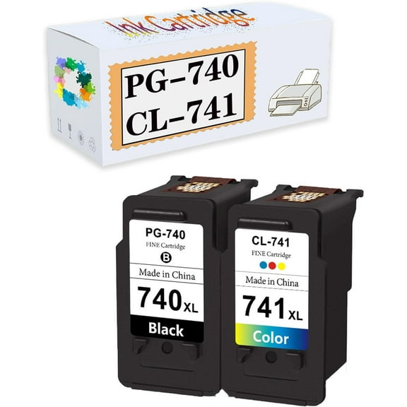 Compatible PG-740 CL-741 PG740 CL741 Ink Cartridges Replacement for Canon MG2170 MG2270 MG3170 MG3570 MG4170 MX377 MX397 MX437 Printers