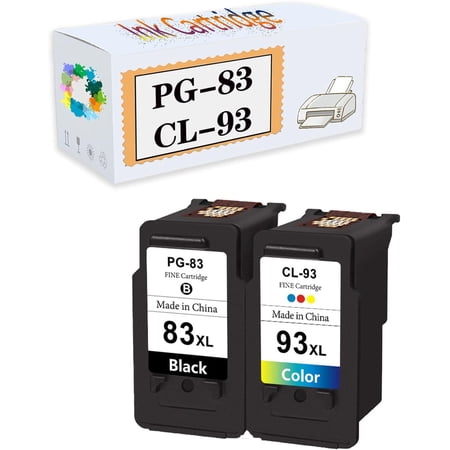 Compatible PG-83 CL-93 PG83 CL93 Ink Cartridges Replacement for Canon E510 E518 E608 E618 Printers