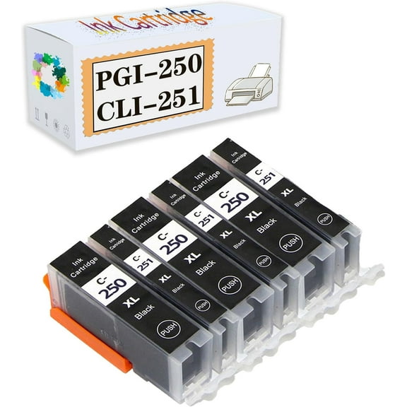 Compatible PGI-250 CLI-251 25ML Ink Cartridges Replacement for Canon IP7220 MG5420 MX922 MG6320 Printers