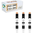 thumbnail image 1 of Compatible PGI-280 CLI-281 25ML Ink Cartridges Replacement for Canon TS702 TR7520 TR8520 TS6120 TS6220 TS8120 TS8220 TS9120 TS9520 TS9521C Printers, 1 of 7