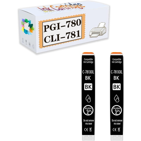 Compatible PGI-780 CLI-781 25ML Ink Cartridges Replacement for Canon TR8570 TS9170 TS8170 TS707 TS8270 Printers