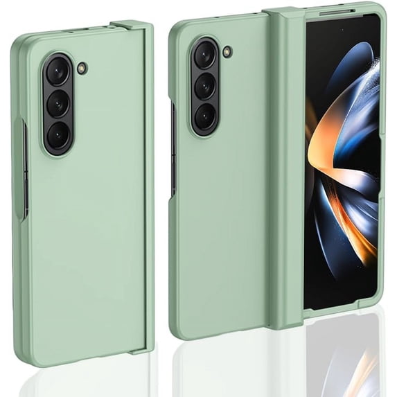 Compatible Phone Case for Samsung Galaxy Z Fold 5 Case with Hinge Protection,Slim Lightweight Hard Scratch Resistant Full Protective Hinged Case for Galaxy Z Fold 5 Case,Thin Fold 5 Cover Green