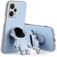 thumbnail image 1 of Compatible with Poco F5 Case for Women Men, Ultra Soft Xiaomi Poco F5 Phone Case with Stand Silicone TPU Plating Cute Astronaut Pattern Cases Cover (Blue), 1 of 13