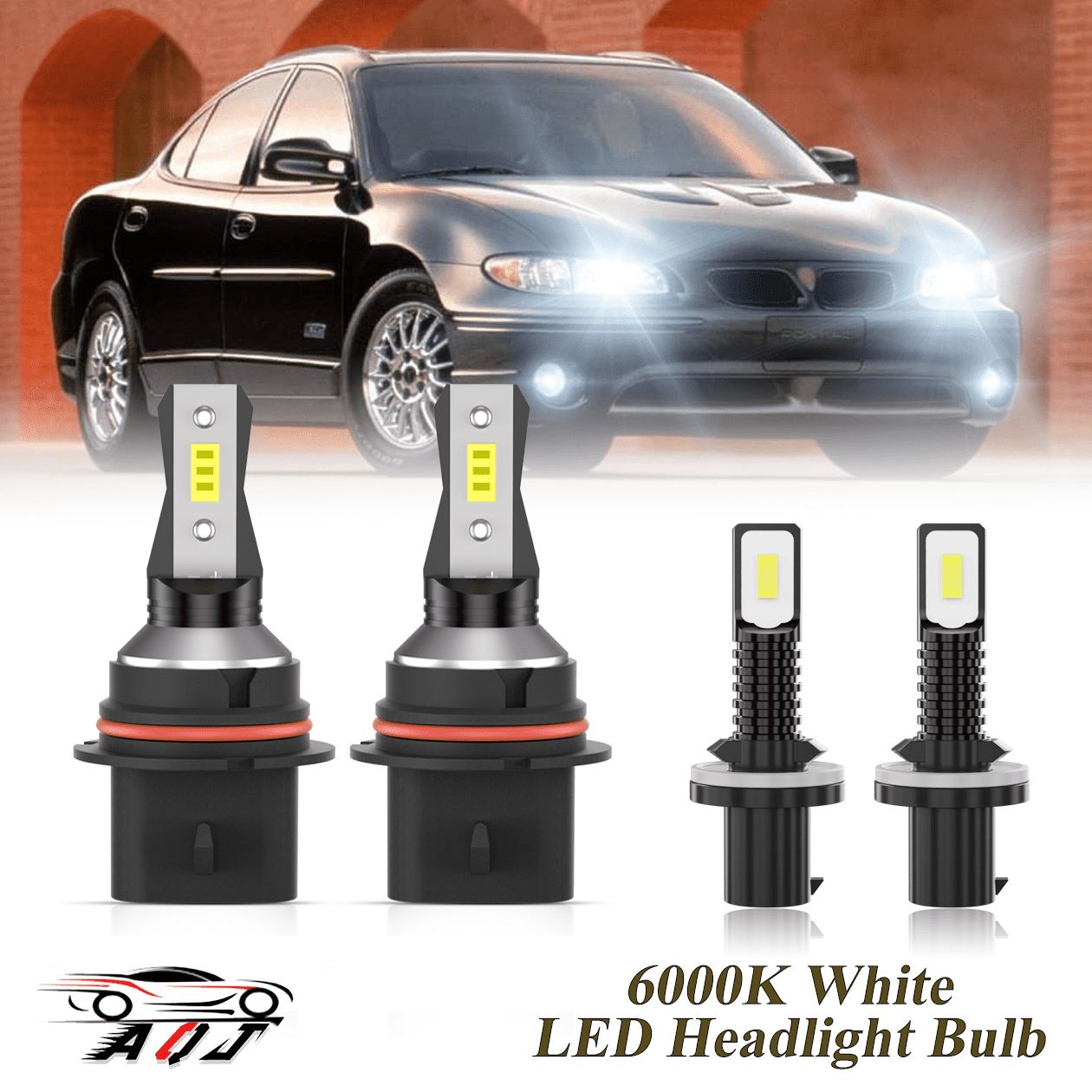 Compatible with Pontiac Grand Prix 1997-2003 LED Headlight Bulbs Kit ...