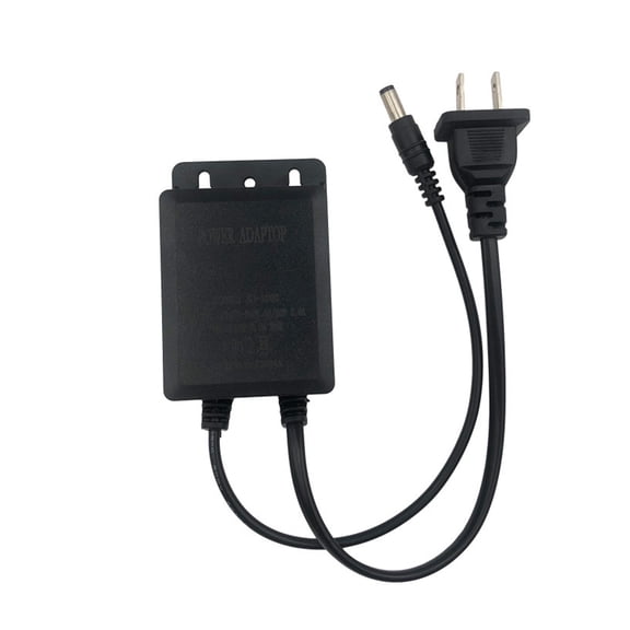 Compatible Power Adapter DC12V 2A 5.5x2.1mm Plug Waterproof Outdoor Use AC100 240V Input for Cameras Lights