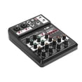 thumbnail image 1 of Compatible Professional Sound Card Portable Music Recording Home Studio Audio Mixer Multifunction 4 Channel DJ Stereo, 1 of 1