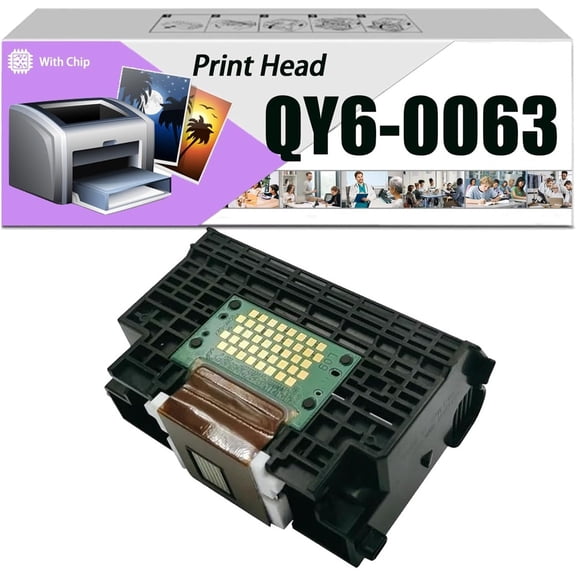 Compatible QY6-0063 QY60063 Print Head Printhead, Work for Canon IP6600D IP6700D IP6600 IP6700 Printers, Reliability Longevity