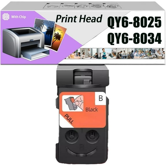 Compatible QY6-8025 QY6-8034 Print Head Printhead, Work for Canon G2160 G3160 G5010 G6010 G7010 Printers, Reliability Longevity