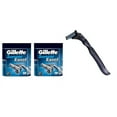 thumbnail image 1 of Compatible Razor Handle + Gillette Sensor Excel Refill Razor Blade Cartridges, 10 Ct (Pack of 2), 1 of 2