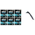 thumbnail image 1 of Compatible Razor Handle + Gillette Sensor Refill Razor Blade Cartridges, 10 Ct (Pack of 6), 1 of 1