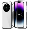 thumbnail image 1 of Compatible with Realme 11 Pro Plus Case with Built-in Privacy Glass Screen Protector, Ultra Slim Realme 11 Pro Plus Phone Case Clear for Women Men Shockproof Protective Cover (White), 1 of 14