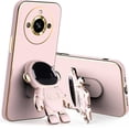 thumbnail image 1 of Compatible with Realme 11 Pro Plus Case for Women Men, Ultra Soft Realme 11 Pro Plus Phone Case with Stand Silicone TPU Plating Cute Astronaut Pattern Cases Cover (Pink), 1 of 12